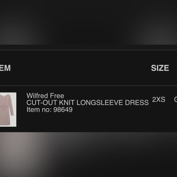 Aritzia Wilfred Free Cut Out Knituu Longsleeve Dress - Picture 3 of 3